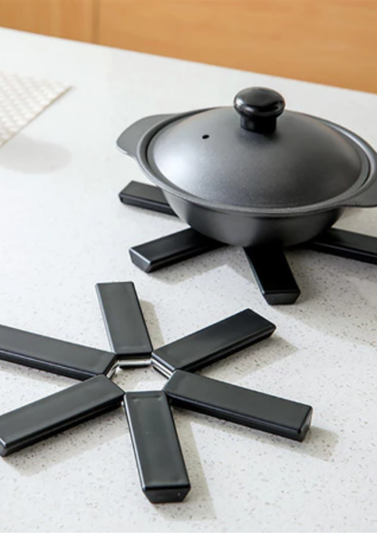 Set 2 suporturi pliabile pentru oale și tigăi, 19 cm