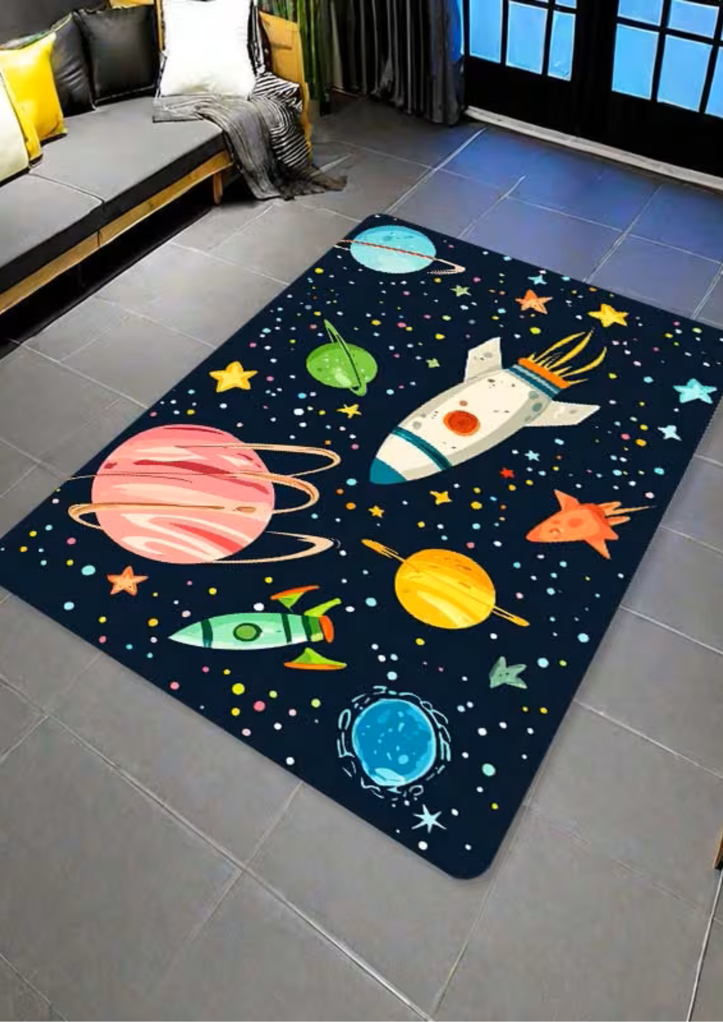 Covor antialunecare din țesătură pentru casă, baie