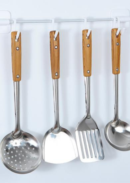 Paletă mare de gătit cu mâner din lemn