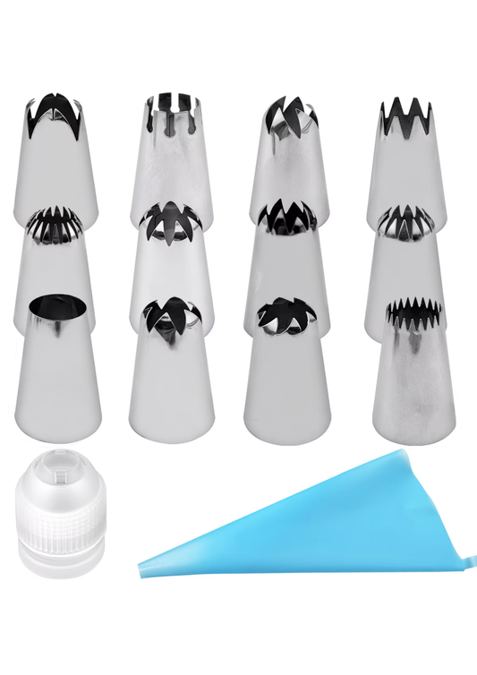 Set pentru ornat torturi și prăjituri cu 12 forme