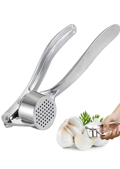 Presă de usturoi, oțel inoxidabil, 14 cm