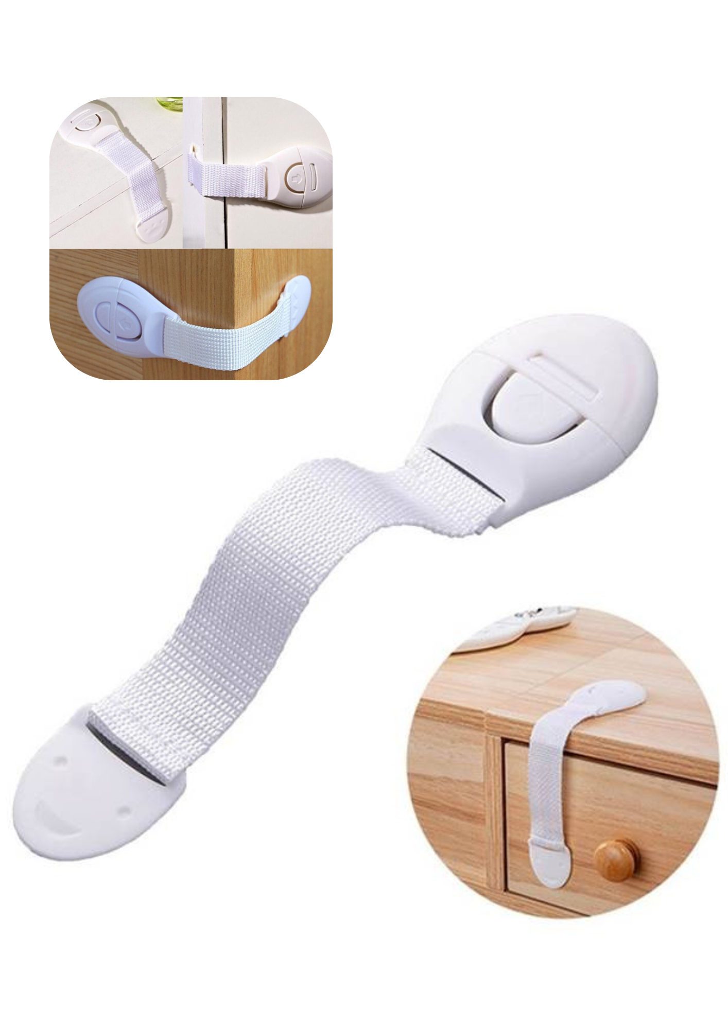 Set 4 siguranțe pentru sertare – protecție copii