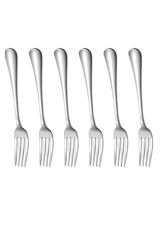 Set 6 furculițe, metal, 21 cm x 3 cm