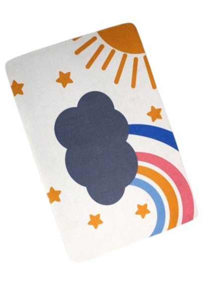 Covoraș de casă, antiderapant,60x40 cm, model nori