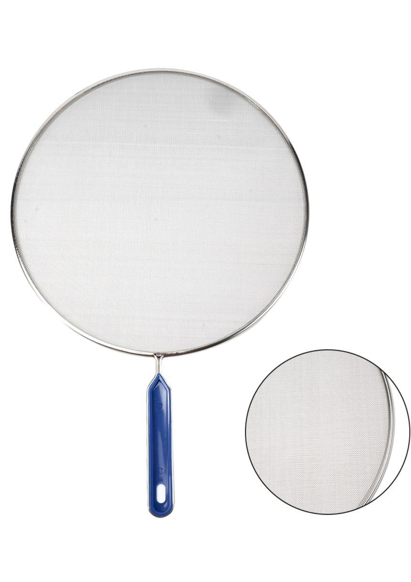 Sită plată de bucătărie din inox cu plasă fină