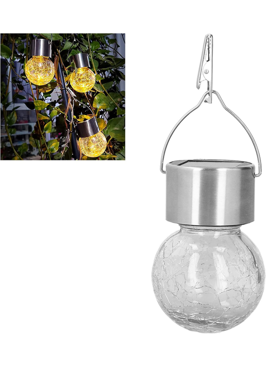 Lampă solară, suspendată, 1 LED, lumină rece