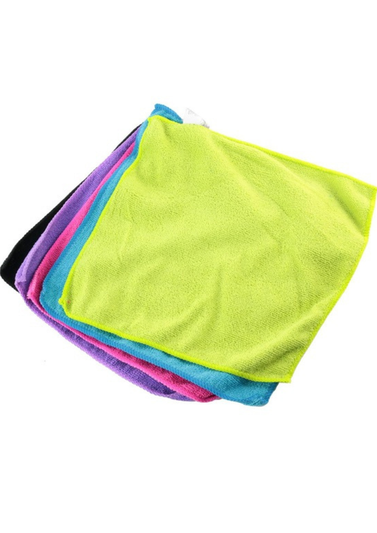 Set 5 lavete din microfibra, absorbante, 25x25 cm