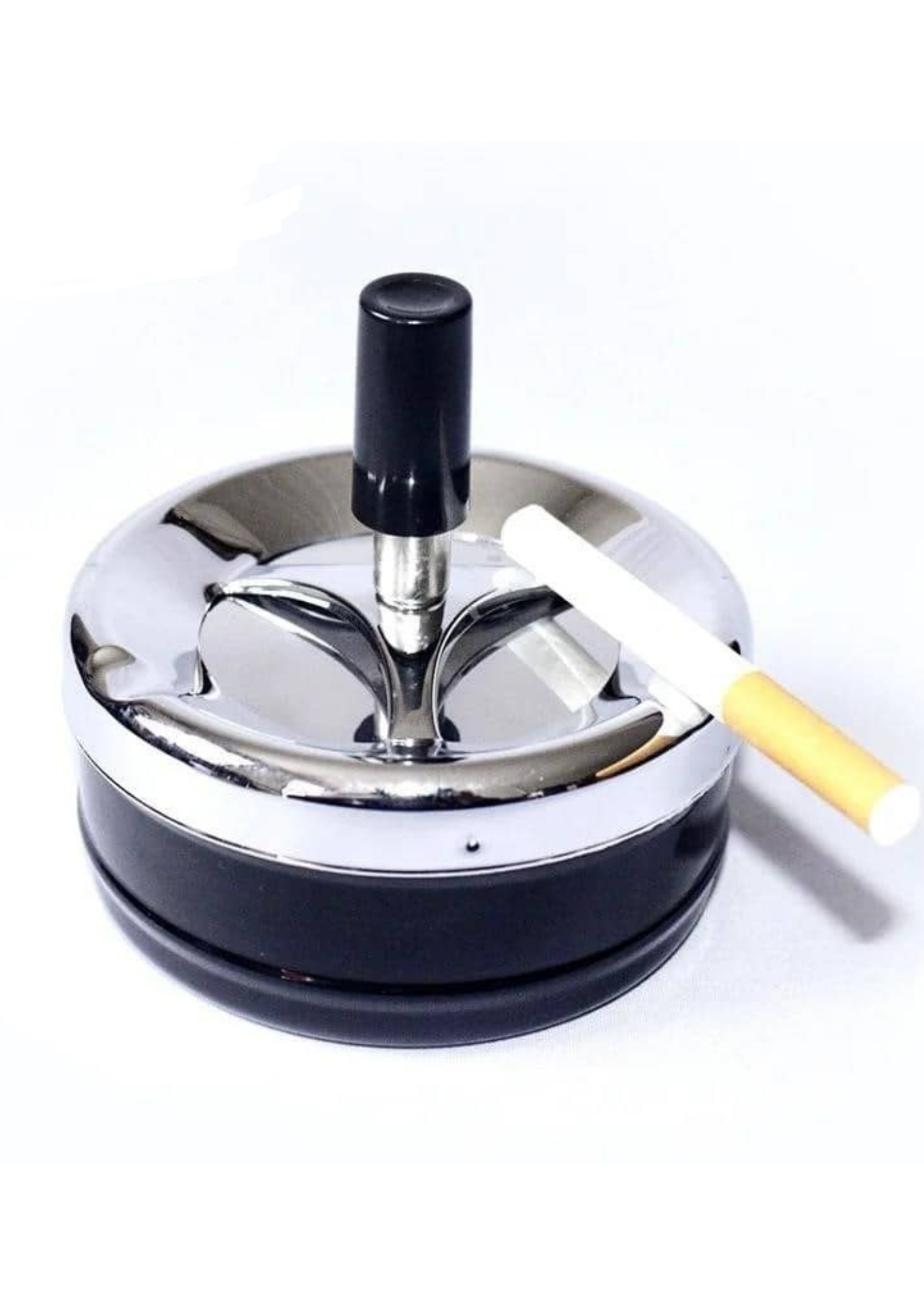 Scrumieră antivânt cu buton