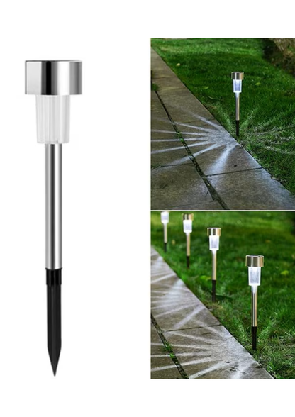 Lampă solară de grădină, lumină rece, 30x4 cm