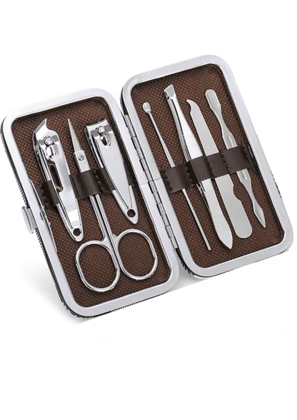 Set manichiură și pedichiură profesional, 7 piese