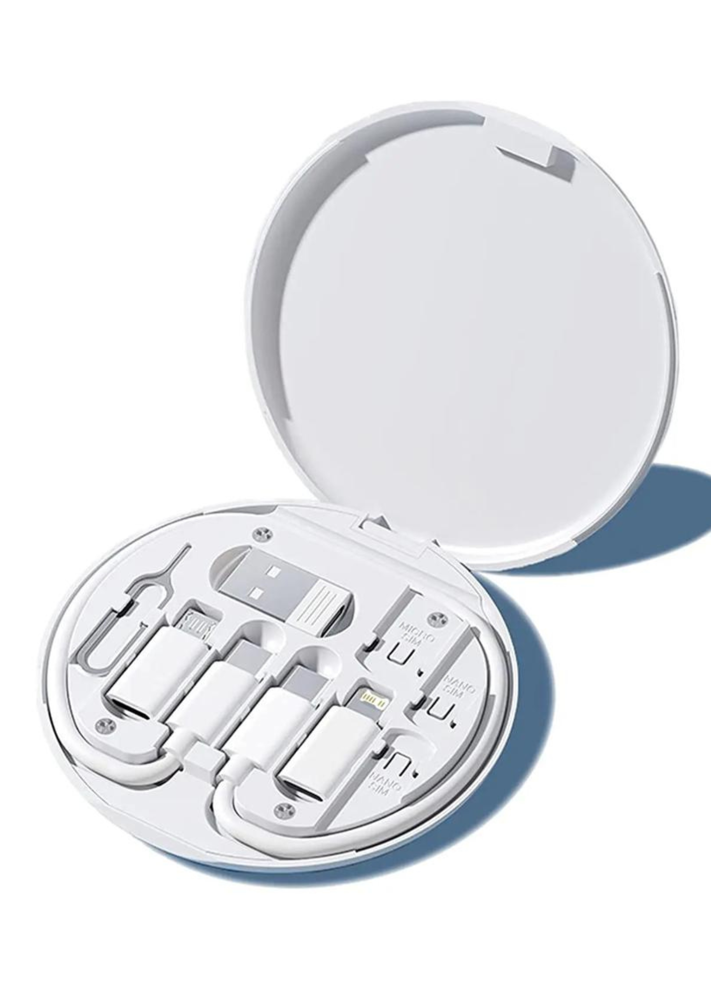 Kit portabil 5 în 1 de cabluri USB și adaptoare