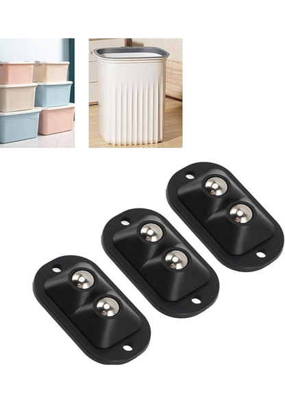 4 db mini öntapadó kerék készlet bútorokhoz