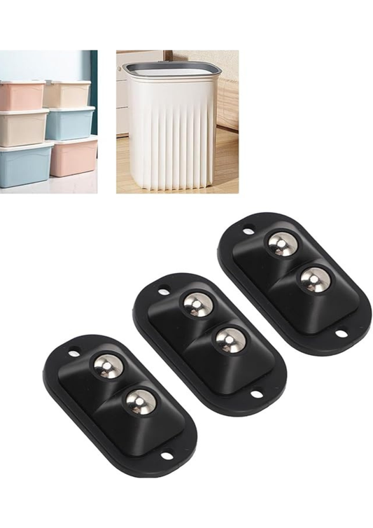 Set 4 bucăți mini rotițe adezive pentru mobilă