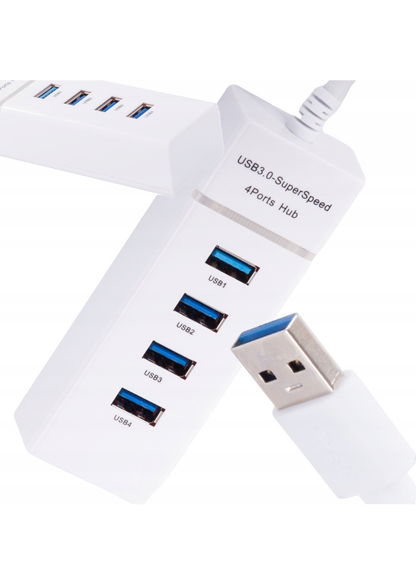 Hub usb 3.0 cu 4 porturi, viteză transfer de 5 Gbps