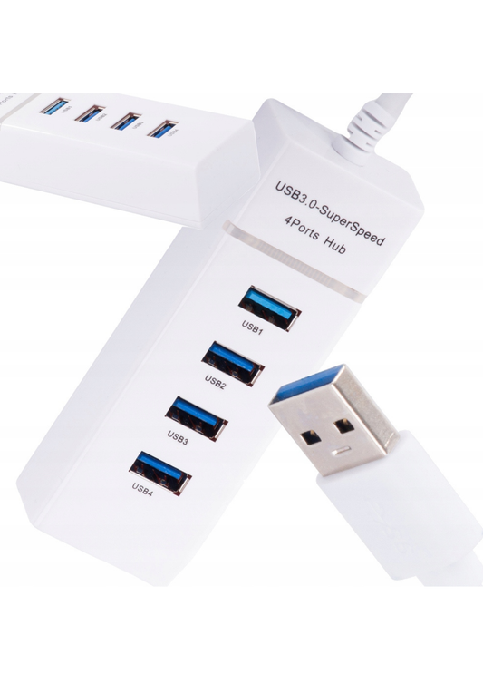 Hub usb 3.0 cu 4 porturi, viteză transfer de 5 Gbps