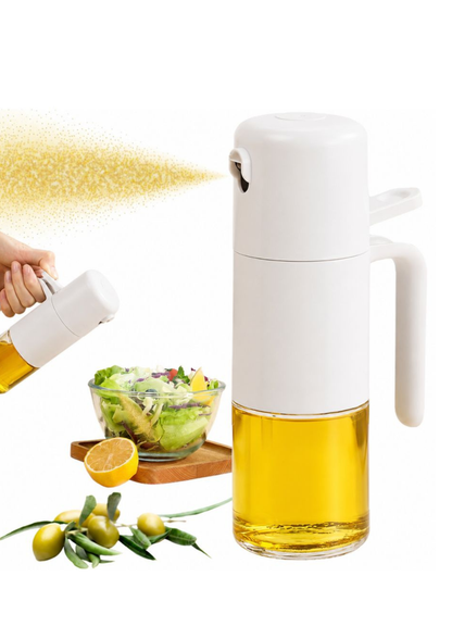 Dozator cu pulverizator de 210 ml, din sticlă