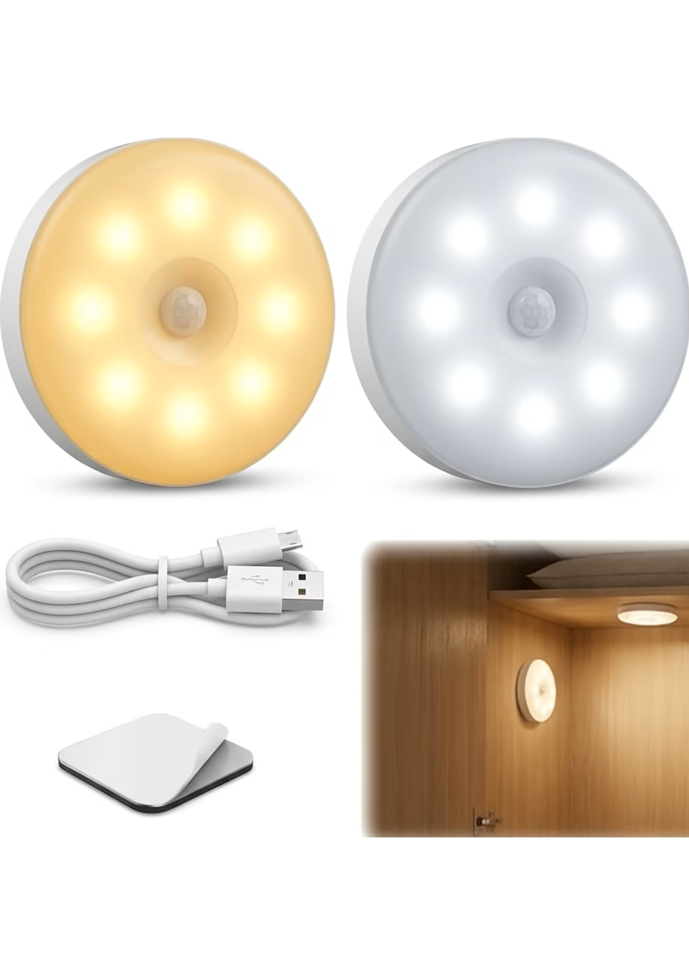 Lampă LED reîncărcabilă USB cu senzor de mișcare