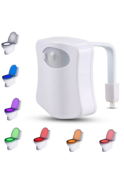 Lampa WC cu senzor de mișcare și LED colorat