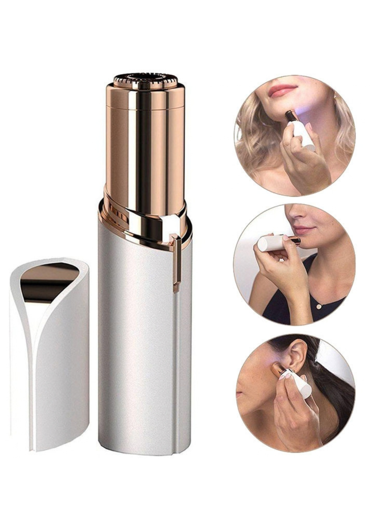 Epilator facial portabil și trimmer pentru femei