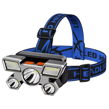 Lanternă frontală LED, 4 moduri de iluminare, încărcare prin USB