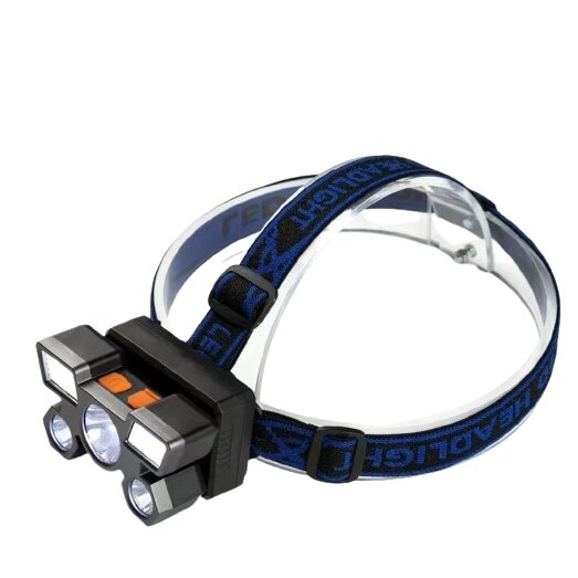 Lanternă frontală LED, 4 moduri de iluminare, încărcare prin USB