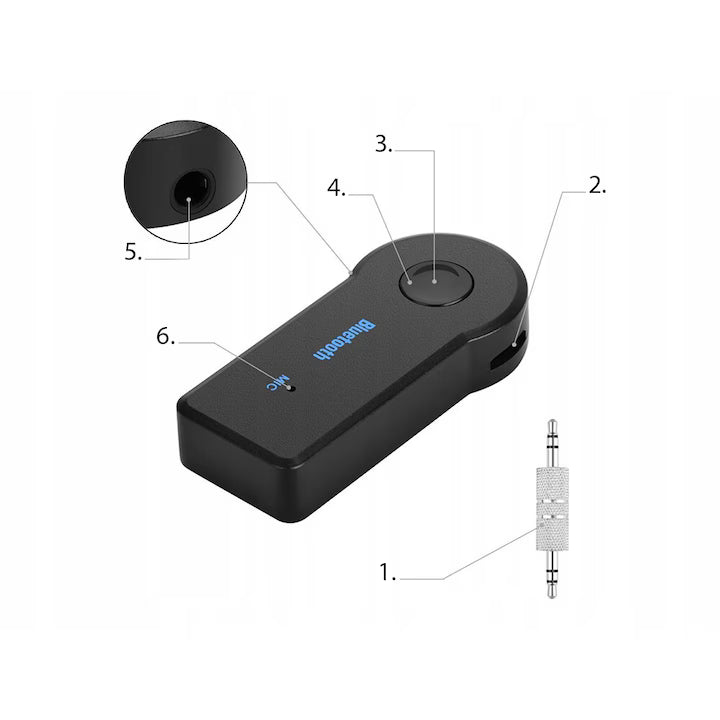 Adaptor/receptor bluetooth, car kit audio