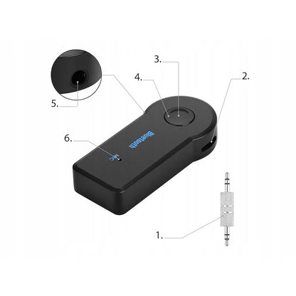 Adaptor/receptor bluetooth, car kit audio