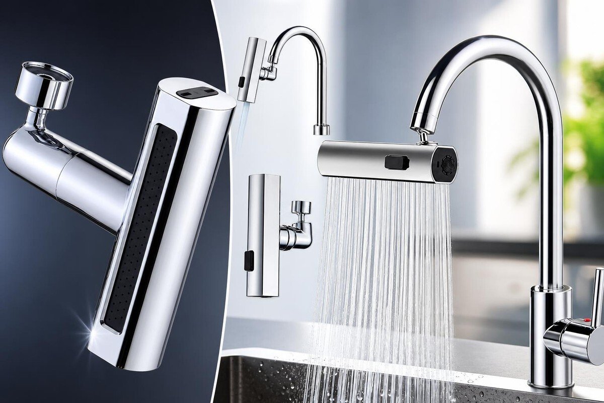 Aerator chiuvetă rotativ 4 in 1 pentru robinet Verk