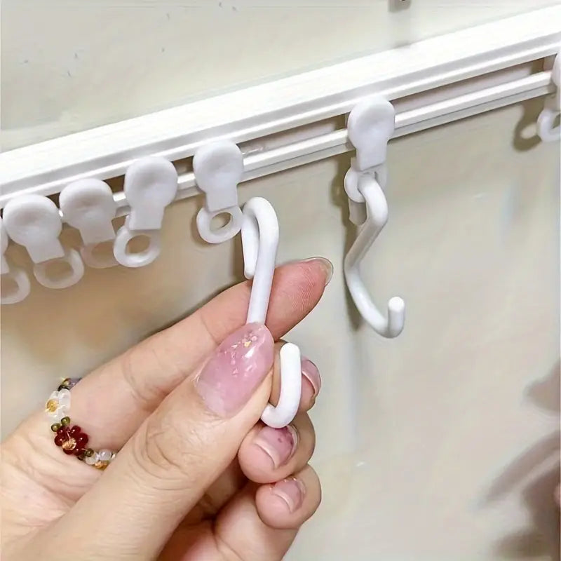 Suport agățat glisant cu 10 cârlige