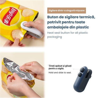 Aparat de sigilat pungi reîncărcabil USB