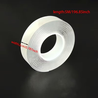 Bandă transparentă dublu adezivă, ultra rezistentă