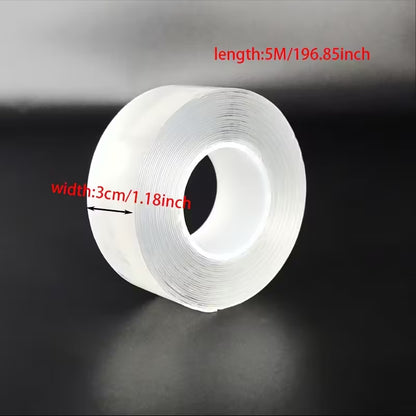 Bandă transparentă dublu adezivă, ultra rezistentă