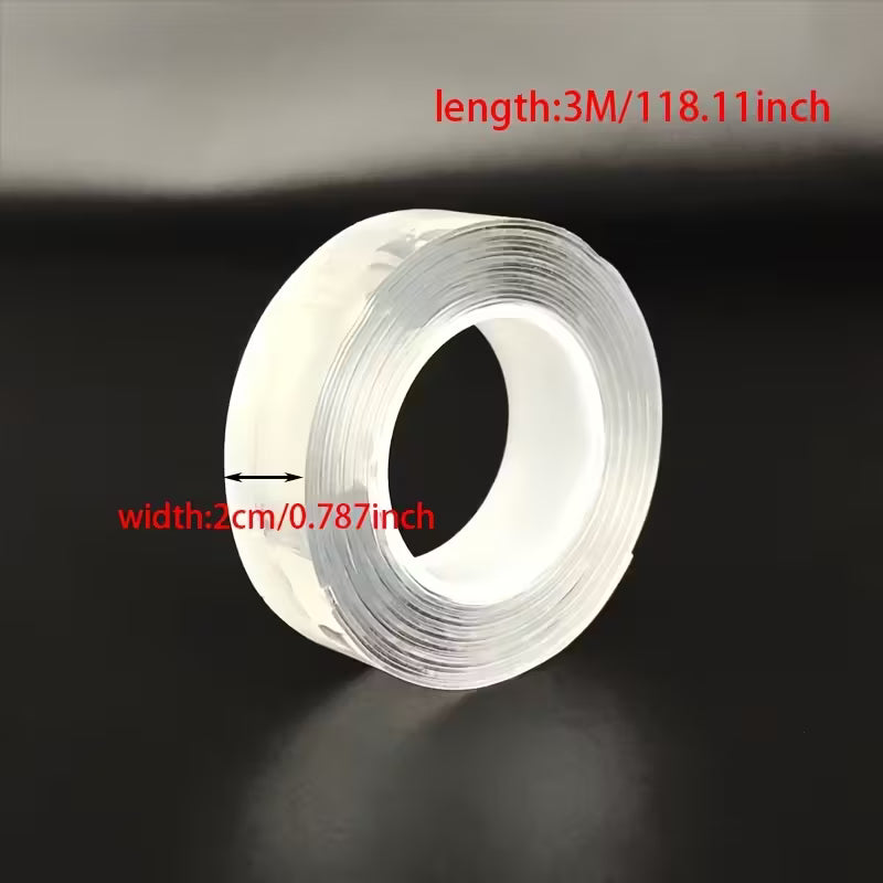 Bandă transparentă dublu adezivă, ultra rezistentă