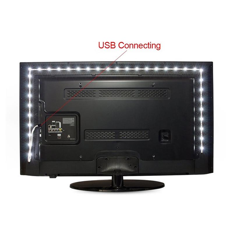 Bandă led flexibilă cu conectare USB pe baterii
