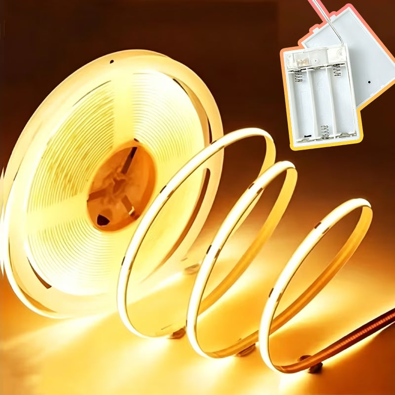Bandă led flexibilă cu conectare USB pe baterii