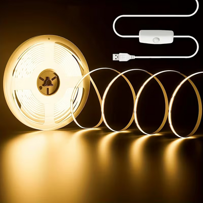 Bandă LED flexibilă cu USB și întrerupător ON/OFF