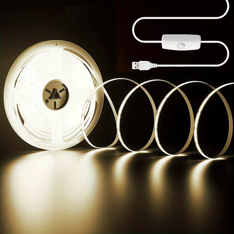 Bandă LED flexibilă cu USB și întrerupător ON/OFF