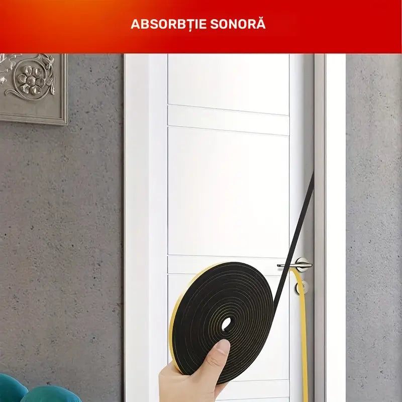 Bandă de izolare geamuri din cauciuc