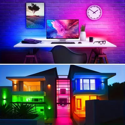 Bandă LED flexibilă, ajustabilă în 16 culori, cu USB