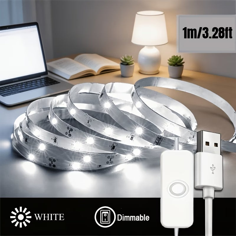 Bandă LED flexibilă cu USB și întrerupător ON/OFF