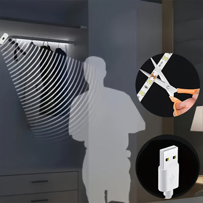 Bandă LED alimentată prin USB cu senzor de mișcare
