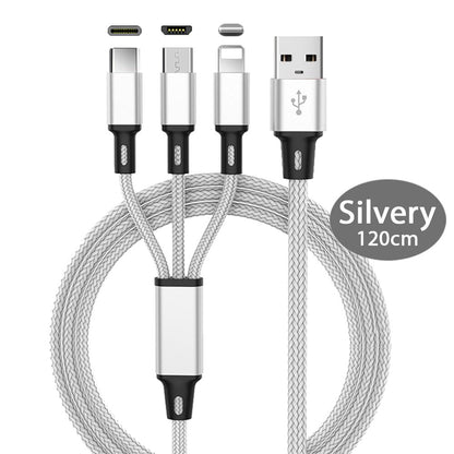 Cablu de încărcare USB 3 în 1, Micro usb, Type C