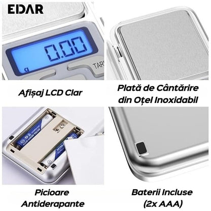 Cântar electronic pentru bijuterii, 500g