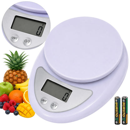 Cântar de bucătărie, electronic, ecran led, 5 kg