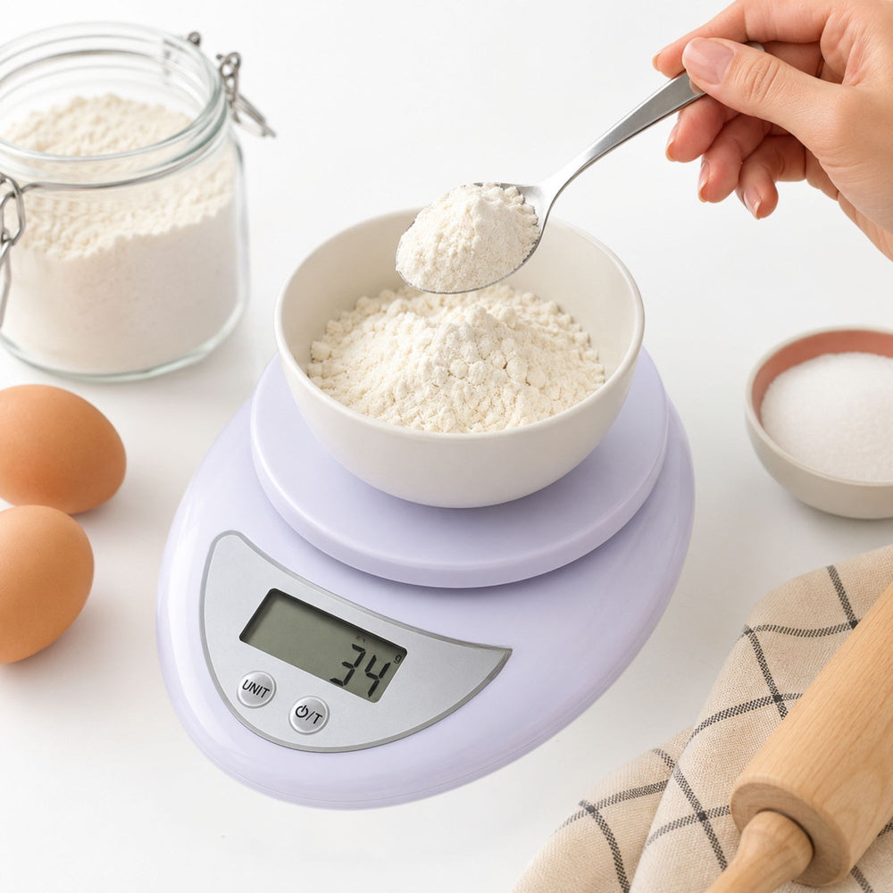 Cântar de bucătărie, electronic, ecran led, 5 kg