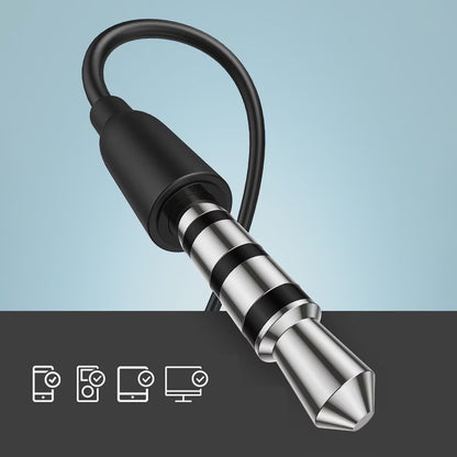 Căști audio in-ear cu fir jack 3.5mm