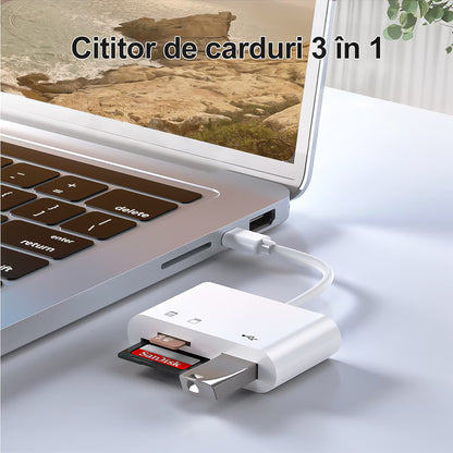 Cititor de carduri SD/Micro USB-C