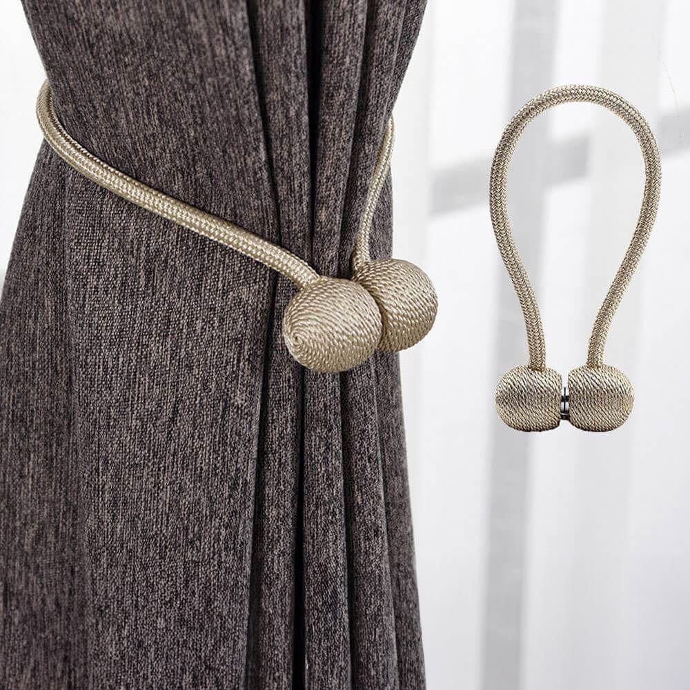 Clemă perdea cu magnet din țesătură