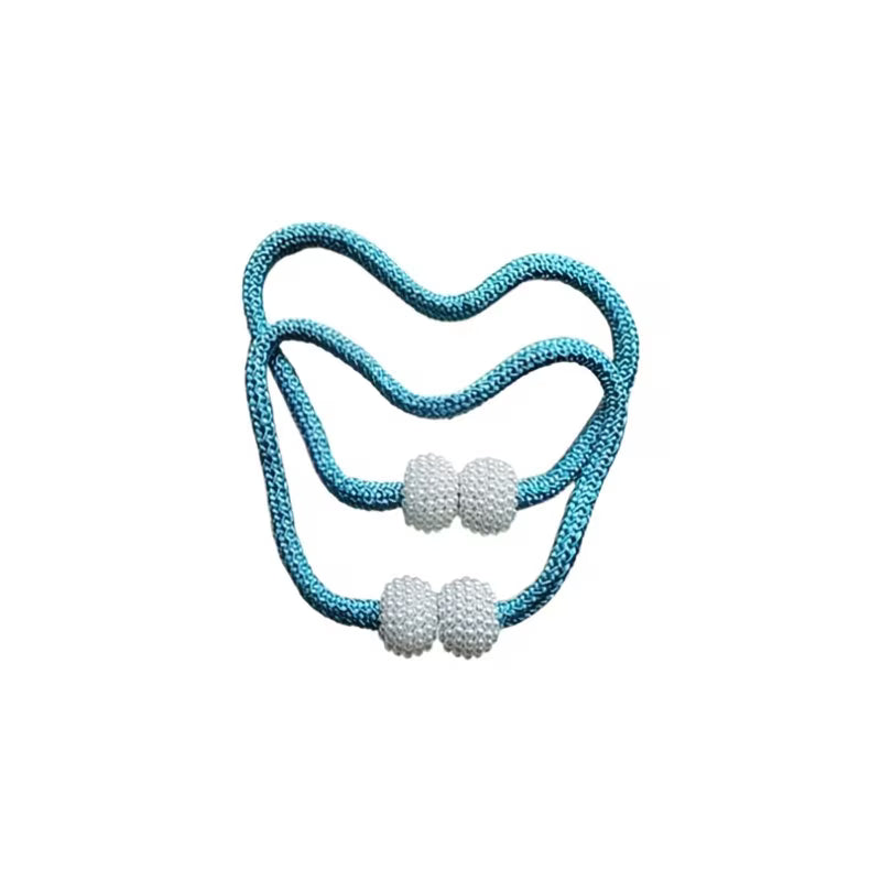 Függönycsipesz zsinórral és gyöngyökkel