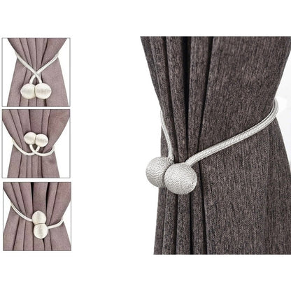 Clemă perdea cu magnet din țesătură